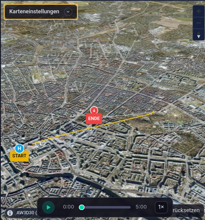 3D Flugdaten